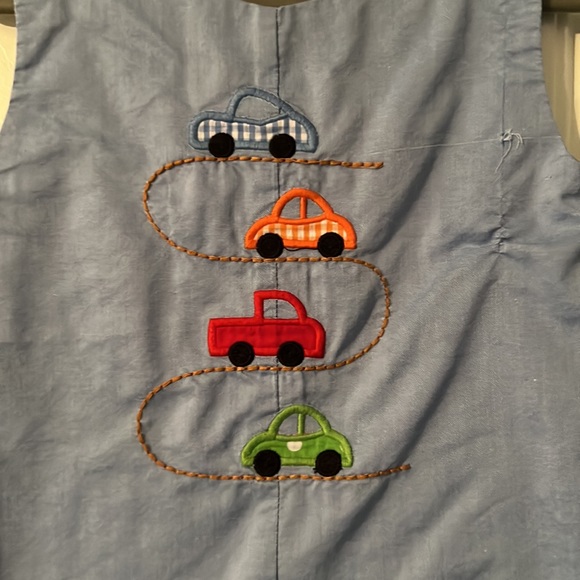 Lil Cactus Car Smock Onesie - Picture 2 of 3